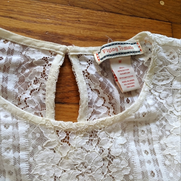 Flying Tomato Ruffle Lace Top - Picture 6 of 8